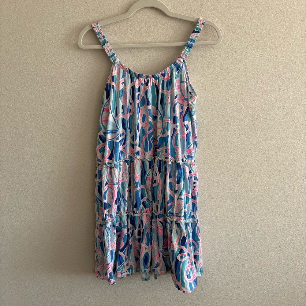 Lilly Pulitzer Loro Mini Swing Dress Women’s Small Skim Blue Reel Nauti - Picture 5 of 8
